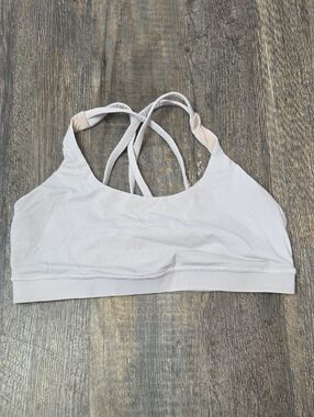 lululemon athletica Light Gray Strappy Sports Bra Size 10